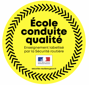 Logo école de conduite qualité auto-école